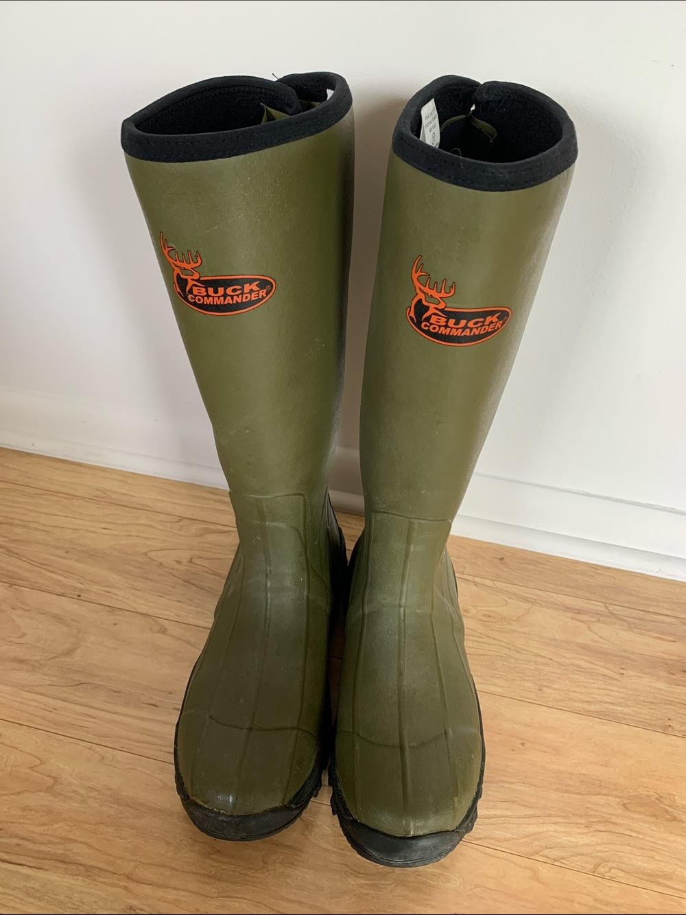 Buck Commander Olive Green Rubber Tall Hunting Boots